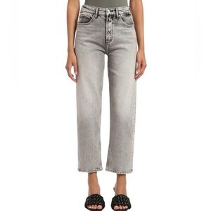 Mavi Savannah high rise straight cropped grey denim jeans 25 excellent condition